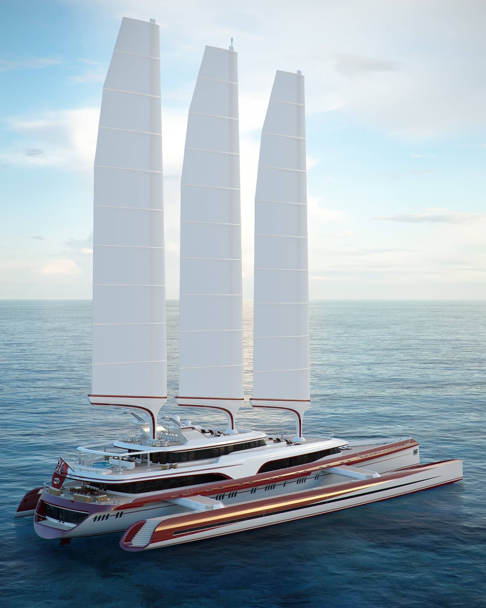 Lüks trimaran tekne